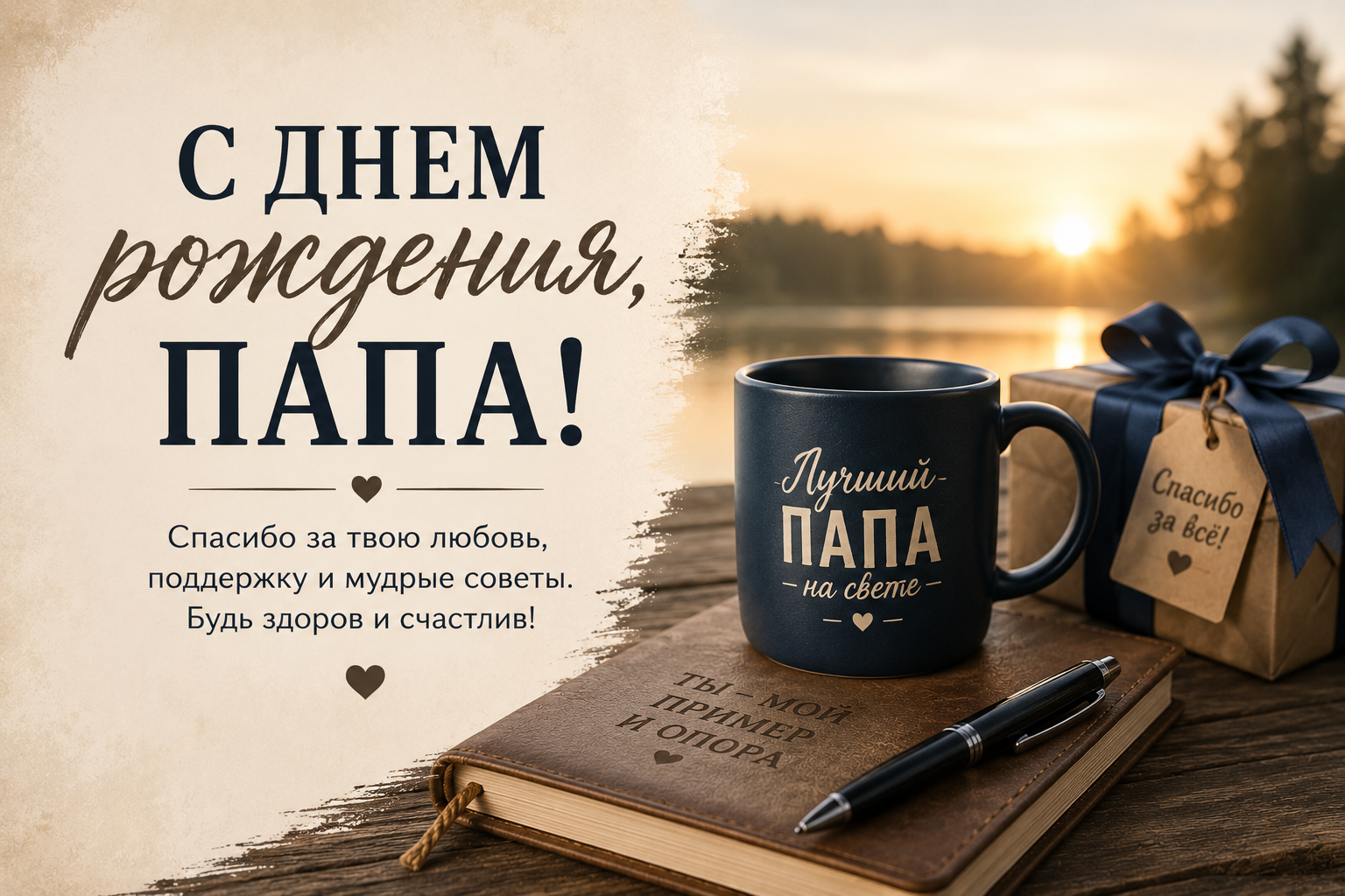 картинка с днем рождения папа